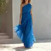 Verão 2026 Novo Estilo Transfronteiriço Europeu e Americano Comércio Exterior Roupas Femininas Elegantes e Modernas Gola Lapela Gravata Estampada Vestido de Cintura Alta