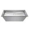 Acero Inoxidable Sumergible Estanque Agrícola Estanque de Desinfección Tanque de Agua Cuadrado Cubo Industrial para Almacenamiento de Agua Carrito de Mano Disponible