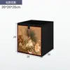 Gabinete de Celosía de Madera Maciza, Estantería Kalek Estilo Antiguo, Estante de Almacenamiento de Pie, Estantería y Gabinete de Almacenamiento de Ocho Compartimentos Integrados para Jardín de Infancia