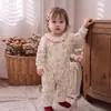 Macacão de bebê, estilo primavera e outono, algodão puro, macacão para recém-nascido, novo design de início de outono, adequado para passeios, sem costura