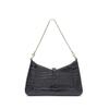 Nuevo bolso de invierno estilo coreano piel de cocodrilo color sólido bolso tipo sillín lentejuelas todo a juego bolso de mano de media luna bolso de axila con forma de luna creciente
