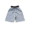 Harajuku Trendy Europeu e Americano Transfronteiriço Americano Retrô High Street Solto Casual Falso Dois Peças Calça de Moletom Cintura Dupla Shorts Masculinos e Femininos