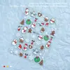Pegatinas de Arte de Uñas con Relieve Navideño al por Mayor Dibujos Animados Lindo Papá Noel Muñeco de Nieve Copo de Nieve Decoraciones de Pegatinas de Uñas Tridimensionales