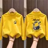 Ropa interior térmica casual de manga larga para niños, estilo nuevo Otoño Invierno, forro polar, camiseta de cuello alto para bebés, top interior, moderno