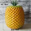 Modelo de Abacaxi Real Plástico Falso Fruta Abacaxi Exibição Fotografia de Natureza Morta Adereço Decorativo Ornamento Brinquedo