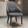 Silla de lujo ligera de alta gama estilo italiano con respaldo, taburete estilo nórdico, silla de comedor simple, silla de lujo ligera para el hogar/hotel/mahjong/restaurante con respaldo