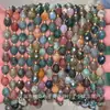 6X8 Piedra Natural Ágata Cristal Corte Duro Cuentas de Arroz Pulsera DIY Collar Accesorios de Joyería Cuentas Semiacabadas Venta al por Mayor