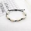 Aliexpress Comércio Exterior Transfronteiriço Europeu e Americano Pulseiras de Concha Masculinas e Femininas, Joias de Mão Ajustáveis Trançadas à Mão, Corrente Natural