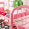 Estante Plegable de Almacenamiento para Joyería y Cosméticos Simple para el Hogar Escritorio Baño Estante de Almacenamiento de Doble Capa Estante de Almacenamiento con Corazón de Niña