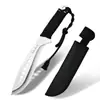 Cuchillo Recto Integrado de Diseño Hueco Multifuncional para Exteriores, Cuchillo de Camping Multiusos Portátil, Cuchillo Multiusos para Supervivencia en la Naturaleza