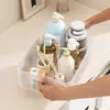 Caixa de Armazenamento Transparente Simples Material PP Grande Capacidade Caixa de Armazenamento para Cozinha Mesa Casa com Alça Tampa Caixa de Armazenamento