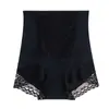 Pantalones Moldeadores de Cuerpo Sin Costuras para Mujer de Cintura Alta Ajustados al Vientre Levanta Glúteos de Encaje Sexy Mismo Estilo de Douyin