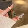 Pulsera Simple de Gota de Agua con Circonita de Colores para Mujer, Pulsera de Moda de Alta Gama y Elegante, Joyería de Mano Versátil Estilo Palacio Retro para Mujer