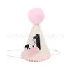 Un Sombrero de Primera Fiesta Temático de Vaca Corona para Bebé de 1 Año Sombrero Triangular Accesorios de Decoración para Fiesta Infantil Foto