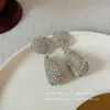 Cena Hija ~ Pendientes de Aro con Cristales Brillantes Lujo Ligero Elegantes Modernos Exagerados Spice Girls Pendientes Europeos y Americanos Pendientes Mujer