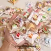 Mini Bolo Sobremesa Confeitaria Pão Brincadeira de Comida Embalagem Individual Miniatura Artificial Casa de Brinquedo para Crianças Brinquedos Comida