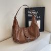 Bolso de Alta Gama para Mujer de Gran Capacidad 2026 Nuevo Verano Casual Moda Retro Hombro Cruzado Bolso Dumpling Tendencia