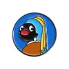 [Insignias Personalizadas] Serie de Pingüinos Azules de Dibujos Animados Broche de Metal Accesorios Decoración Fuente de Suministro Exclusiva para Exportación Transfronteriza