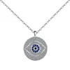 Colar Olho de Diabo em Prata de Lei S925 da Amazon para Mulheres, Micro-Incustado com Diamantes e Zircônia, Luxo Leve, Alto Valor Estético