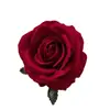 Terciopelo Sintético Flor de Rosa con Perla Grande Cabeza de Flor DIY Corona de Flores Flores Artificiales Arreglo de Pared de Flores para Boda Accesorios de Fotografía