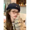 Boina de Mezclilla de Moda para Mujer, Moda Coreana de Otoño, Boina Adelgazante, Sombrero de Artista de Celebridad de Internet para Circunferencia de Cabeza Grande