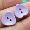 Nova Fivela de Resina Coração com Dois Olhos Formato de Tigela Coração Acessórios para Roupas Fivela Decorativa Roupa Suéter Cardigan Jaqueta Botão
