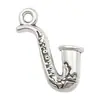 Aleación de Zinc y Plata Antigua Transfronteriza Notas Aleatorias de Instrumentos Musicales Serie Musical de Guitarra Accesorios para Pulseras, Collares, Joyería DIY