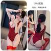 Lencería Sexy para Mujer, Pijama de Encaje Puro Transparente Lust, Uniforme de Tentación y Pasión, Mono que No Necesita Quitarse 2051