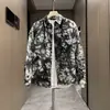 Nueva Chaqueta Camisa de Hombre Otoño 2024 Versátil Cuello Campana Elegante Tie-Dye Superior Estilo Nacional Chaqueta Casual