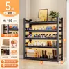 Sapateira de aço para casa, estante de armazenamento multicamadas de piso, organizador simples para hall de entrada, corredor e corredor, sapateira de ferro forjado