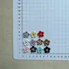 Nuevas Cuentas de Flor de Cinco Hojas con Pedrería de Colores para Manualidades DIY, Cadenas para Teléfono, Fundas para Teléfono, Zuecos, Llaveros y Pinzas para el Cabello