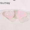 Cielo estrellado color glitter corazón de durazno torcido amor parche de resina carcasa de teléfono móvil horquilla aretes accesorios de joyería DIY venta al por mayor