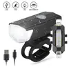 Kit de Luzes para Bicicleta 2255 Luz Dianteira Iluminação para Pedalar à Noite Carregamento USB Impermeável Luz para Ciclismo ao Ar Livre Equipamento para Bicicleta