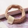 Cuerda para el pelo simple de alta elasticidad sin costuras para té de leche, anillo de tendón de goma para el pelo, diadema duradera alta para coleta, anillo de toalla, cuerda para el pelo