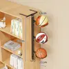 Estante de Almacenamiento para Baloncesto para Uso en Casa, Estante Colgante Lateral con Capas, Estante sin Taladro para Colocar Balones de Fútbol y Voleibol, Organizador de Almacenamiento de Balones para Niños