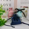 Bolsa con Cordón de Terciopelo Bolsa para Guardar Joyas Accesorios de Cristal Empaque Sencillo de Alta Gama