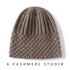 Atacado Chapéu de Lã Cashmere Quente de Inverno Gorro Chapéu para Tempo Frio Touca de Cabeça Chapéu com Proteção para Orelhas Outono Inverno Tricô Mostra Rosto Menor