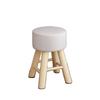 Banqueta Moderna para Quarto de Casa, Sofá Pequeno, Minimalista Moderno Preguiçoso Fofo Quarto Madeira Maciça Penteadeira Cadeira de Maquiagem
