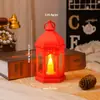Decoración Transfronteriza Accesorios de Decoración para el Hogar Atmósfera Luz Nocturna Lámpara de Viento Hexagonal Adornos de Lámpara de Velas Decorativas para Colgar en el Patio