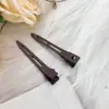 Pinza para el cabello sin costuras de color caramelo de 5.5CM pinza para el cabello de dama niña DIY pinza linda pinza geométrica de metal punta de pinza