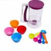 Luitai ferramentas de panificação separador de creme colher de medição silicone muffin copo terno 12 buracos de aço inoxidável placa de bolo silicone