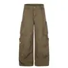 Calidad Nuevo Estilo 2026 Versión Coreana Multibolsillo Popular Juvenil Color Sólido Ropa de Trabajo Pantalones Casuales Fuente Directa Wholesale 10