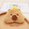 Broche de capabala de peluche de dibujos animados, accesorios para el cabello de muñeca, joyería de muñeca capibara, bufanda, calcetines, accesorios
