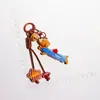 Mini Dachshund Filhote Desenho Animado Boneca de Pelúcia Pingente de Bolsa Casal Nicho Mochila Escolar Mochila Pingente de Chave