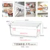 Caja de almacenamiento transparente de tres compartimentos para brochas de maquillaje, organizador de encimera, soporte de alta estética para lápices de cejas y bolígrafos de papelería de escritorio