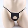 Yezi Mei Lingerie Sexy Aliexpress Mais Vendido Tanga Masculina com Buracos Abertos, T-Back Transparente com Recortes Roupa Íntima