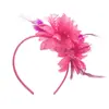 Série Chá da Tarde Faixa de Cabelo Polyester Malha de Pérola Grampo de Cabelo Substituível Removível Acessórios para Roupas de Festa Pronto para Venda