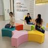 Asiento de plástico de lujo Jardín de infancia Comunidad Niños Instalaciones de entretenimiento interiores Gran combinación de escalada al aire libre Dividir