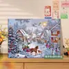 Pintura al óleo digital de Santa Claus transfronteriza para colorear DIY, diseño personalizado basado en imágenes proporcionadas, pintura decorativa acrílica para principiantes, venta al por mayor