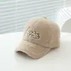 Gorra de Béisbol de Otoño e Invierno para Niños, Letra de Ángel, Gorra de Pico de Pato, Gorro Cálido Casual para Niños y Niñas